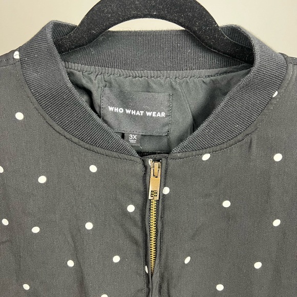 Who What Wear Polkadot Bomber Jacket - Picture 4 of 4